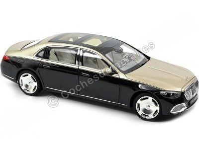 2021 Mercedes-Maybach S680 4Matic (Z223) Negro Metalizado/Dorado 1:18 Norev HQ 183917 Cochesdemetal.es 2