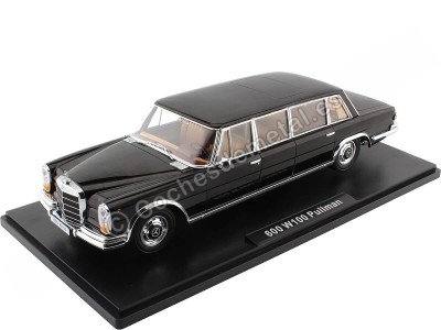 Cochesdemetal.es 1964 Mercedes-Benz 600 LWB W100 Pullman Negro 1:18 KK-Scale KKDC181131