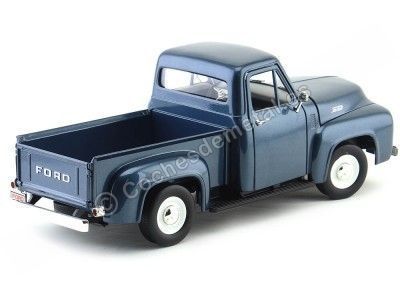 Cochesdemetal.es 1953 Ford F-100 Pickup Azul Marino 1:18 Lucky Diecast 92148 2