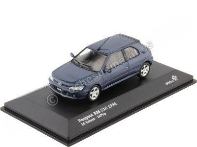 Cochesdemetal.es 1998 Peugeot 306 S16 16V 167hp China Blue 1:43 Solido S4311401
