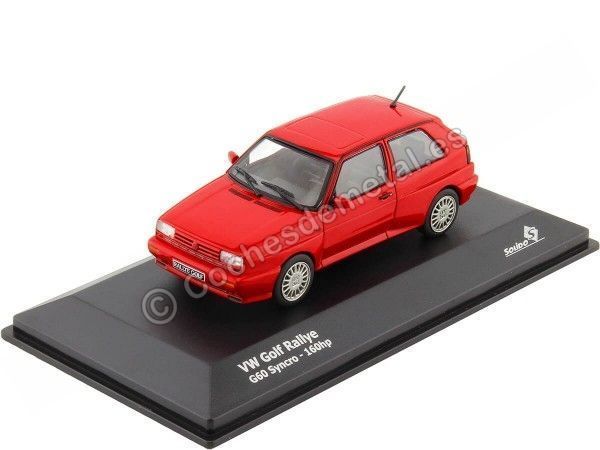 Cochesdemetal.es 1989 Volkswagen VW Golf Rally G60 Syncro 160hp Rojo Tornado 1:43 Solido S4311301