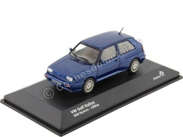 Cochesdemetal.es 1989 Volkswagen VW Golf Rally G60 Syncro 160hp Azul Metalizado 1:43 Solido S4311302