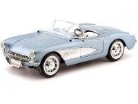 1957 Chevrolet Corvette Convertible Azul/Blanco 1:18 Yat Ming 92018