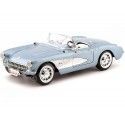 1957 Chevrolet Corvette Convertible Azul-Blanco 1:18 Lucky Diecast 92018 Cochesdemetal 1 - Coches de Metal 