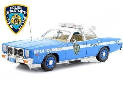 1978 Dodge Monaco Police NYPD Azul/Blanco 1:18 Greenlight Artisan 19132 Cochesdemetal.es