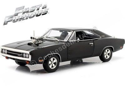 1970 Dodge Charger "Fast And Furious" Negro 1:18 Greenlight Collectibles 19122 Cochesdemetal.es