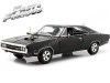 Cochesdemetal.es 1970 Dodge Charger "Fast & Furious" Negro 1:18 Greenlight Collectibles 19122