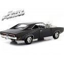 Cochesdemetal.es 1970 Dodge Charger "Fast & Furious" Negro 1:18 Greenlight Collectibles 19122