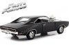 Cochesdemetal.es 1970 Dodge Charger "Fast & Furious" Negro 1:18 Greenlight Collectibles 19122