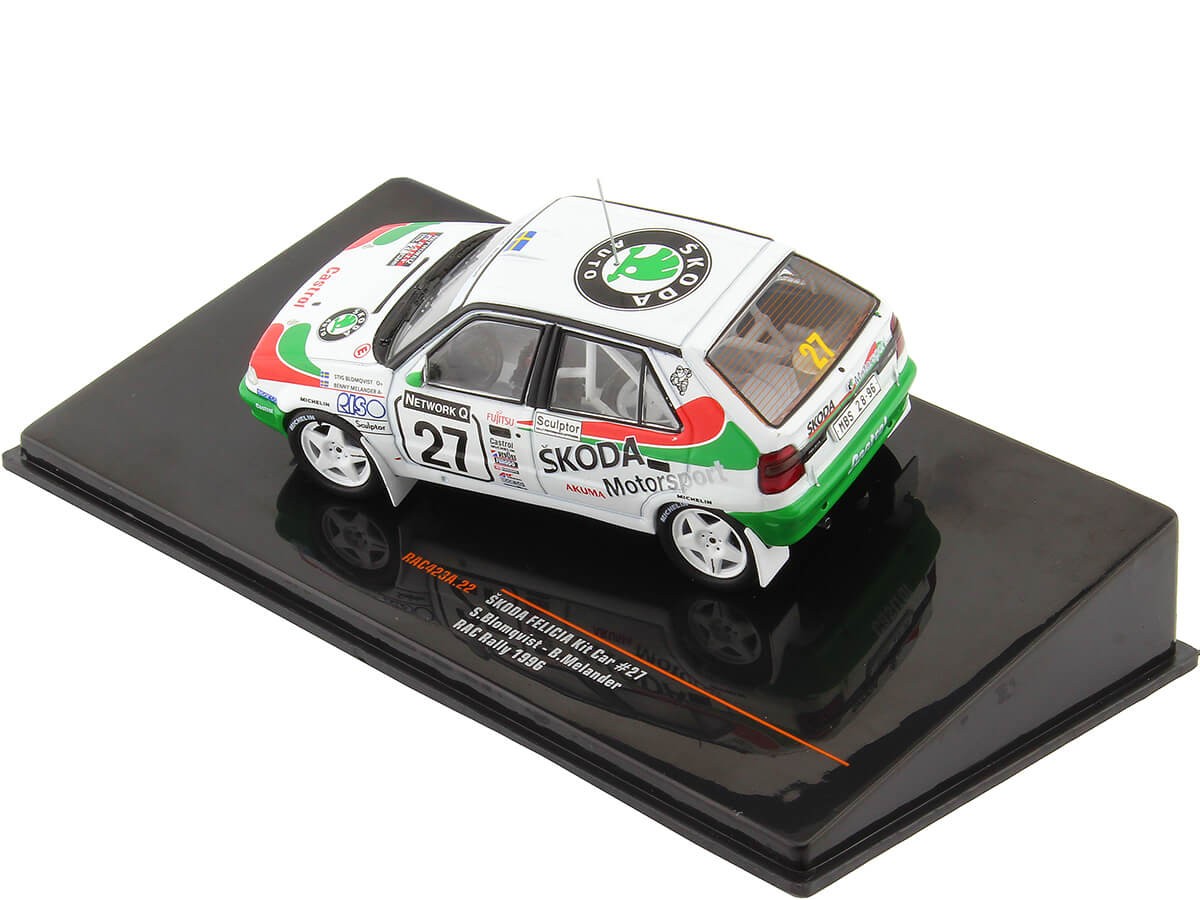 1996 Skoda Felicia Kit Car Nº27 Blomqvist/Melander RAC Rallye 1:43