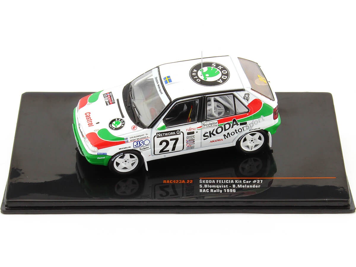 1996 Skoda Felicia Kit Car Nº27 Blomqvist/Melander RAC Rallye 1:43