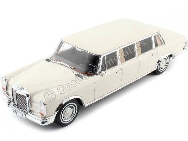 Cochesdemetal.es 1969 Mercedes-Benz 600 (W100) Pullman Limousine Blanco 1:18 MC Group 18188