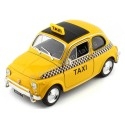 Cochesdemetal.es 1957 Fiat Nuova 500 Taxi Amarillo 1:24 Welly 22515