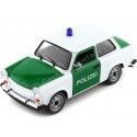 Cochesdemetal.es 1963 Trabant 601 Policía Alemana Blanco/Verde 1:24 Welly 24037