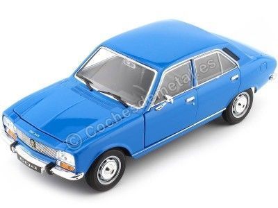 1975 Peugeot 504 Azul 1:24 Welly 24001 Cochesdemetal.es