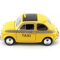 Cochesdemetal.es 1957 Fiat Nuova 500 Taxi Amarillo 1:24 Welly 22515