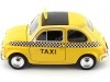 Cochesdemetal.es 1957 Fiat Nuova 500 Taxi Amarillo 1:24 Welly 22515