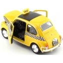 Cochesdemetal.es 1957 Fiat Nuova 500 Taxi Amarillo 1:24 Welly 22515