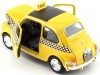 Cochesdemetal.es 1957 Fiat Nuova 500 Taxi Amarillo 1:24 Welly 22515