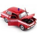 CARSDEMETAL.ES 1963 Trabant 601 Fire Department Red / White 1:24 Wellly 24037