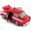 CARSDEMETAL.ES 1963 Trabant 601 Fire Department Red / White 1:24 Wellly 24037