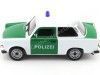 Cochesdemetal.es 1963 Trabant 601 Policía Alemana Blanco/Verde 1:24 Welly 24037