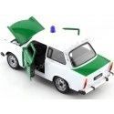 Carsdemetal.es 1963 Trabant 601 Police blanche / verte 1:24 Welly 24037