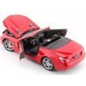 CARSDEMETAL.ES 2012 Mercedes-Benz SL500 (R231) Red Convertible 1:24 Wellly 24041