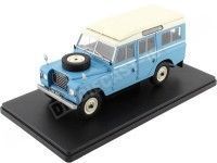 1958 Land Rover Series III 109 Azul Claro 1:24 WhiteBox 124150