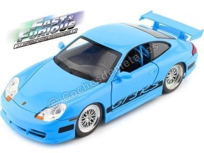 2011 Porsche 911 (996) GT3 RS "Fast & Furious 5" Azul 1:24 Jada Toys 253203080 Cochesdemetal.es
