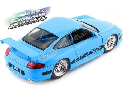 Cochesdemetal.es 2011 Porsche 911 (996) GT3 RS "Fast & Furious 5" Azul 1:24 Jada Toys 253203080 2