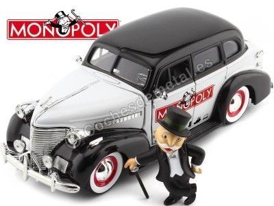 1939 Chevrolet Master + Figura Mr. Monopoly Negro/Blanco 1:24 Jada Toys 33230 253255048 Cochesdemetal.es