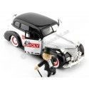 CARSDEMETAL.ES 1939 Chevrolet Master + Figure Mr. Monopoly Black / White 1:24 JADA TOYS 33230 253255048