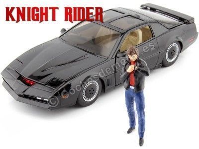 Cochesdemetal.es 1982 Pontiac Firebird Knight Rider + Michel Knight "KITT: El Coche Fantástico" 1:24 Jada Toys 30086_24003