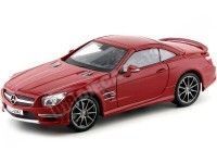 2013 Mercedes-Benz SL 63 AMG Hard Top Rojo Metalizado 1:18 Maisto Premiere 36199