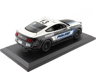 Cochesdemetal.es 2015 Ford Mustang GT 5.0 Police Blanco/Negro 1:18 Maisto 31397 2
