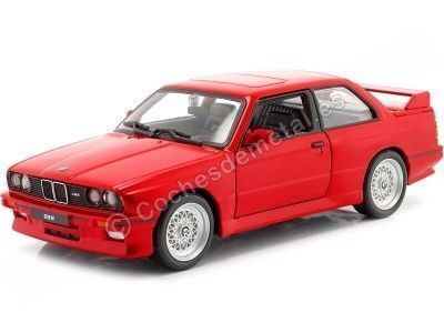 1988 BMW M3 (E30) Rojo 1:24 Bburago 18-21100 Cochesdemetal.es