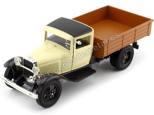 CARSDEMETAL.ES 1931 Ford Model AA Beige / Brown 1:24 Motor Max 79377