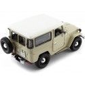 Cochesdemetal.es 1974 Toyota FJ40 Hard Top Beige / Blanco 1:24 Motor Max 79323