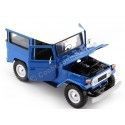 Cochesdemetal.es 1974 Toyota FJ40 Hard Top Azul / Blanco 1:24 Motor Max 79323