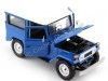 Cochesdemetal.es 1974 Toyota FJ40 Hard Top Azul / Blanco 1:24 Motor Max 79323