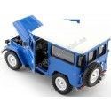 Cochesdemetal.es 1974 Toyota FJ40 Hard Top Azul / Blanco 1:24 Motor Max 79323