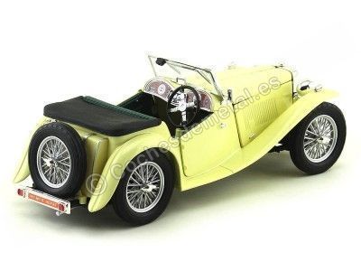 Cochesdemetal.es 1947 mg tc midget convertible amarillo 1:18 Lucky Diecast 92468 2