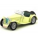 Cochesdemetal.es 1947 mg tc midget convertible amarillo 1:18 Lucky Diecast 92468