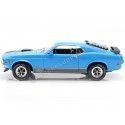 Cochesdemetal.es 1970 Ford Mustang Mach 1 Azul / Negro 1:18 Food 31453