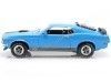 Cochesdemetal.es 1970 Ford Mustang Mach 1 Azul / Negro 1:18 Food 31453