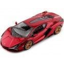 Cochesdemetal.es 2019 Lamborghini Sian FKP 37 Rojo Cereza Bicapa 1:24 Bburago 18-21099