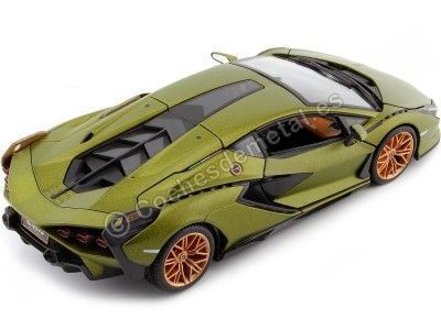 Cochesdemetal.es 2019 Lamborghini Sian FKP 37 Verde Oliva 1:24 Bburago 18-21099 2
