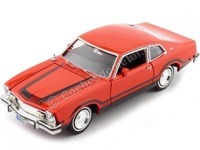 CARSDEMETAL.ES 1974 Ford Maverick Grabber Orange / Noir 1:24 MOTEUR MAX 79043