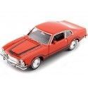 CARSDEMETAL.ES 1974 Ford Maverick Grabber Orange / Noir 1:24 MOTEUR MAX 79043